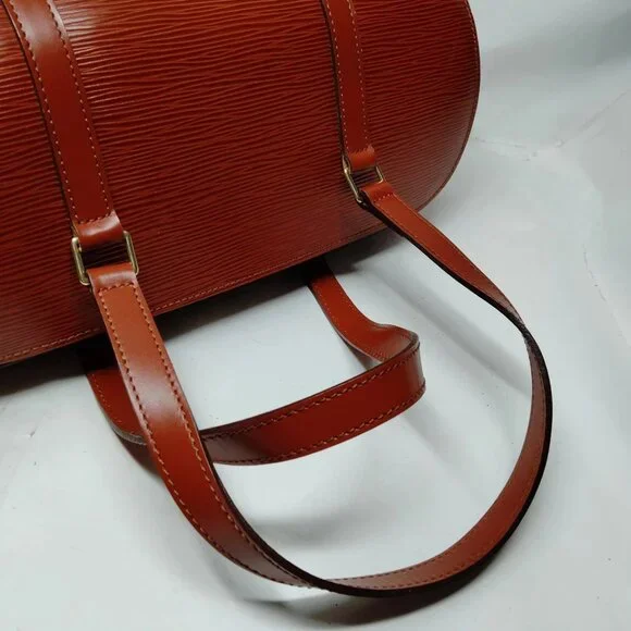 Louis Vuitton LV Hand Bag Soufflot Brown Epi 495-030425